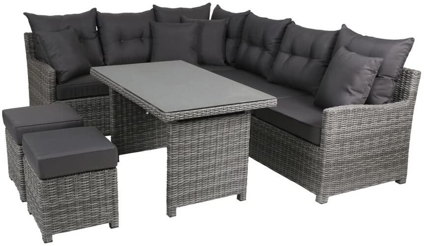 Rattan Gartenmöbel-Lounge-Set