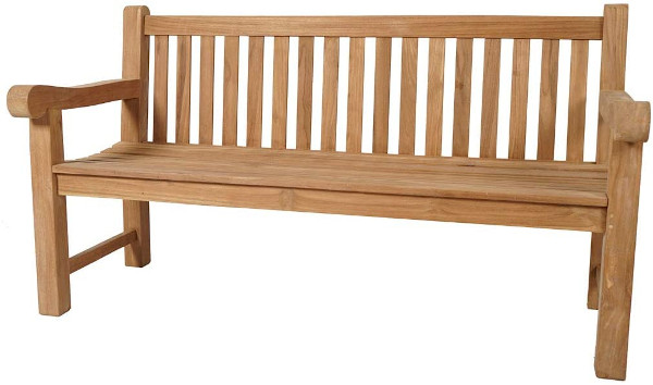 KMH 4-Sitzer Gartenbank Balmoral Teakholz